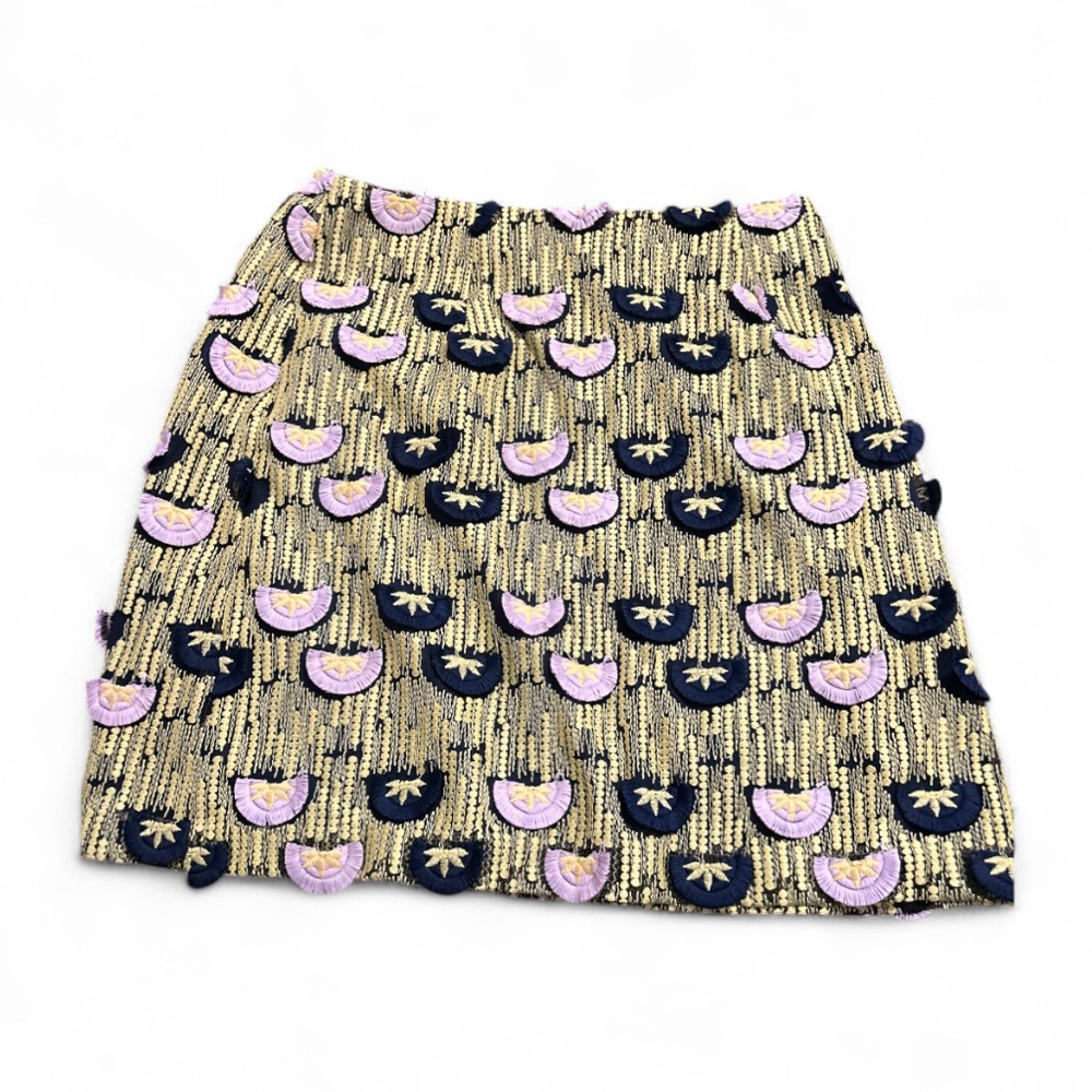 $128 Hutch Anthropologie Loren Embroidered Mini Skirt size 8